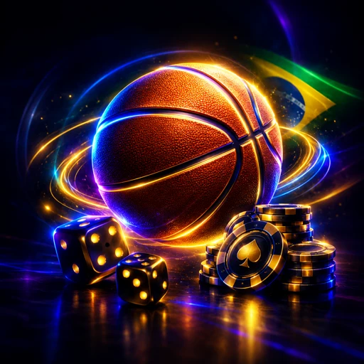 Card de apostas em basquete com totais de pontos
